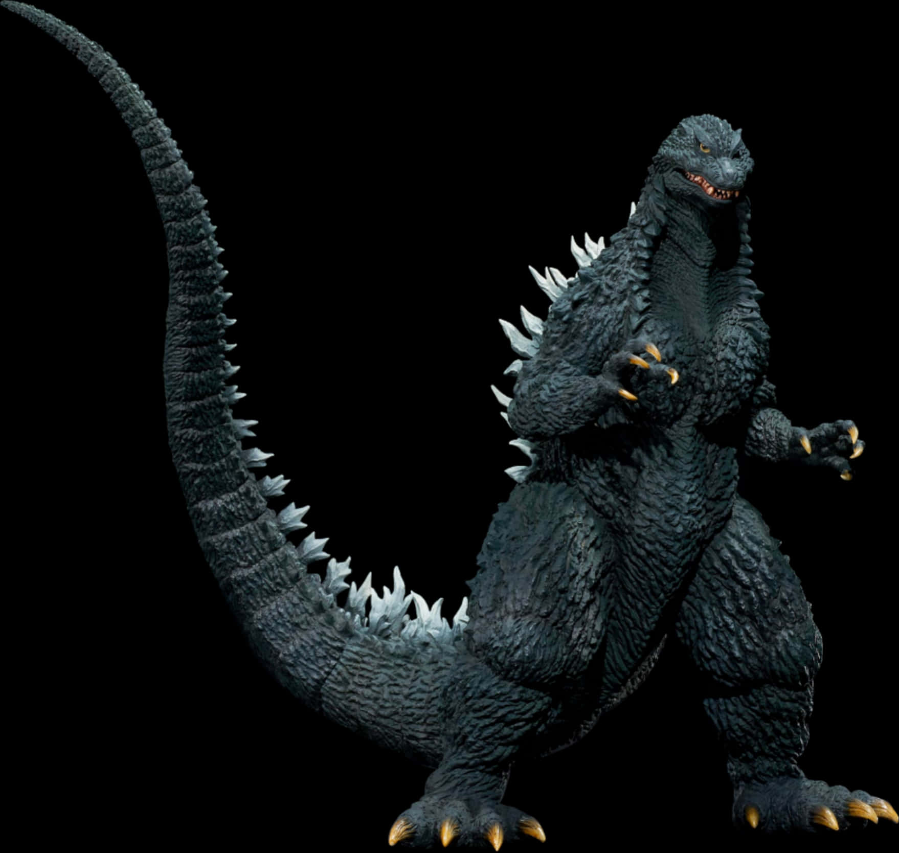 Fierce Godzilla Figure Isolated PNG