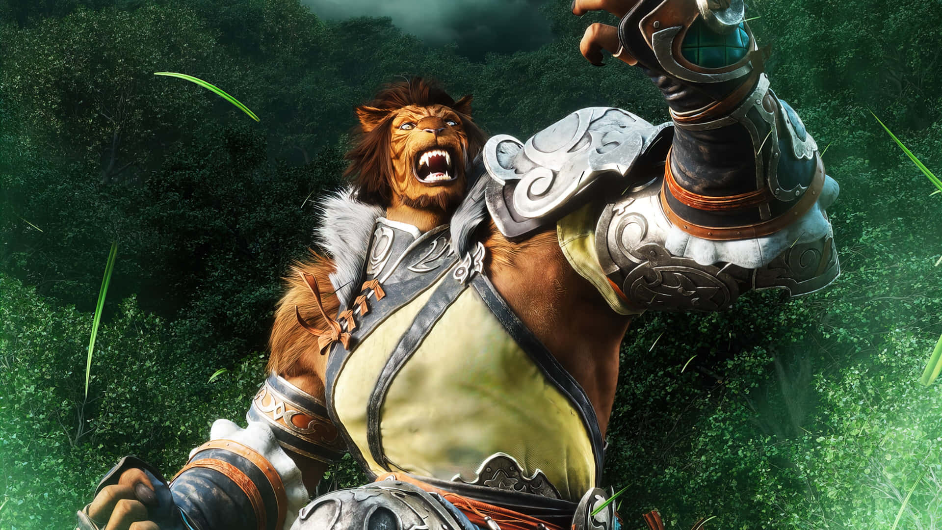 Fierce Hrothgar Krijger Final Fantasy X I V Achtergrond