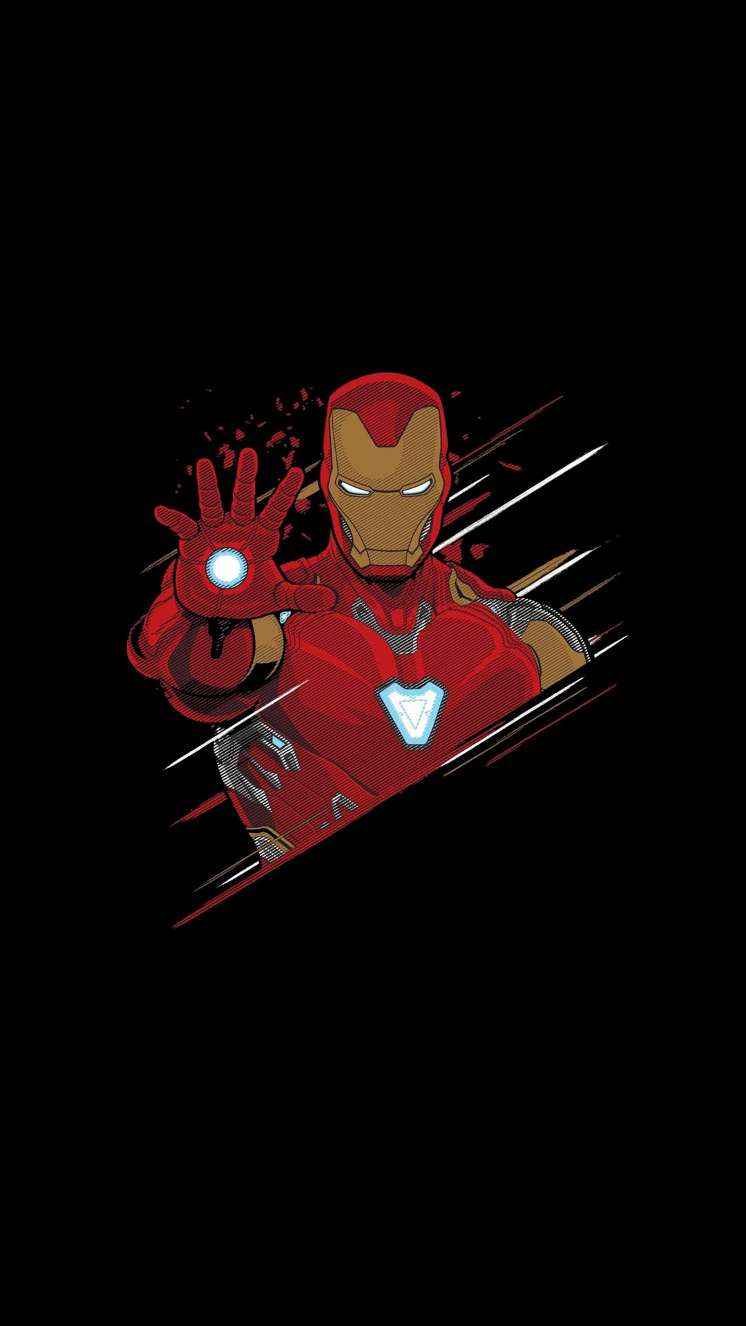 Fierce Iron Man Logo Wallpaper