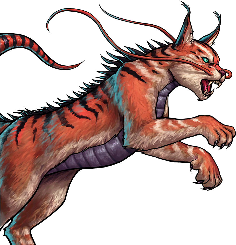 Fierce Lynx Illustration PNG