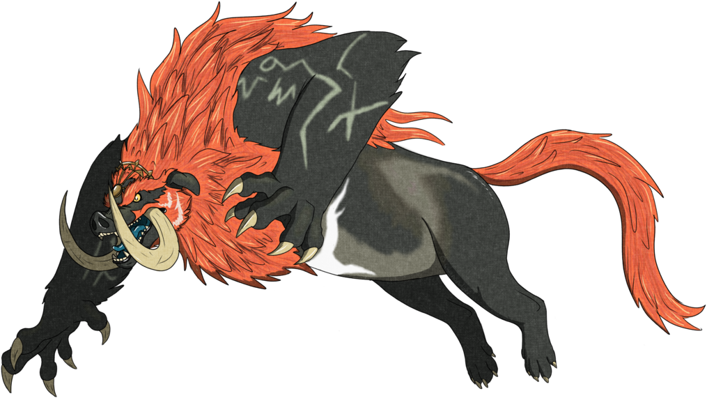 Fierce Mythical Lion Creature PNG