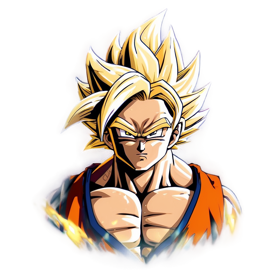 Fierce Super Saiyan Hair Png 06122024 PNG