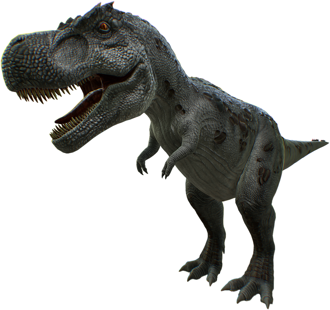 Fierce Tyrannosaurus Rex Model PNG