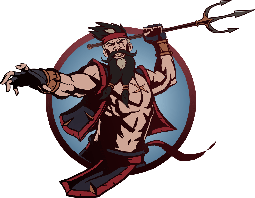 Fierce Warrior Character Art PNG