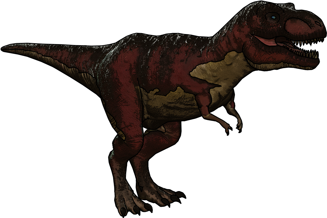 Fierce_ Tyrannosaurus_ Rex_ Illustration PNG