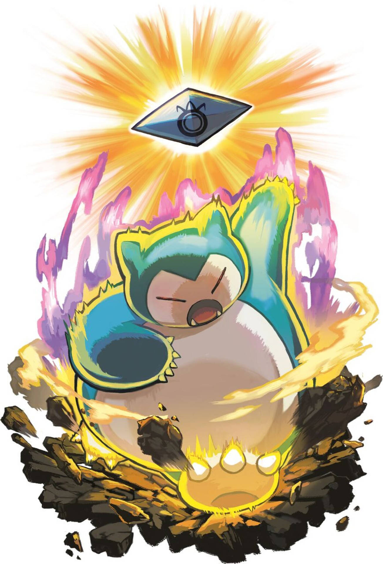 Fiery Angry Snorlax Phone