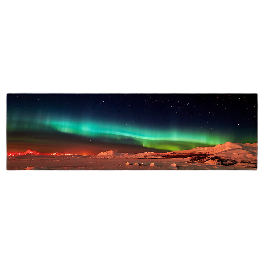 Fiery Aurora Borealis Sky Png 06242024 PNG