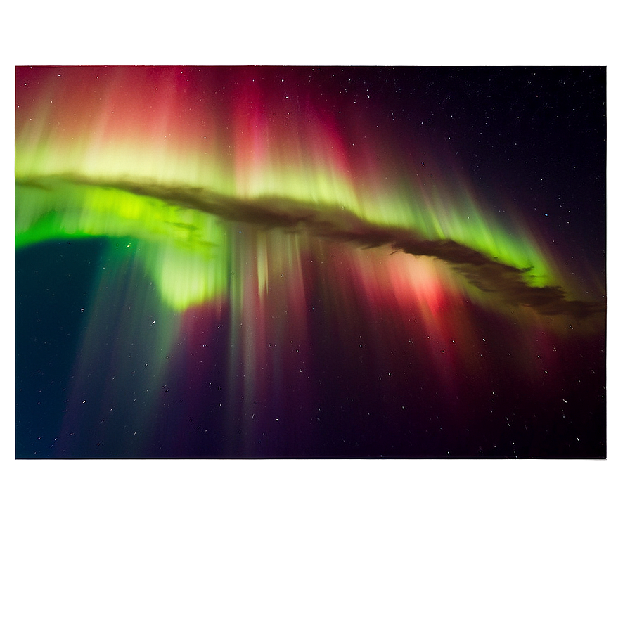 Fiery Aurora Borealis Sky Png Fro81 PNG