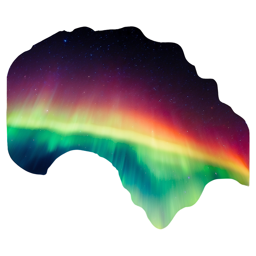 Fiery Aurora Borealis Sky Png Gxc PNG