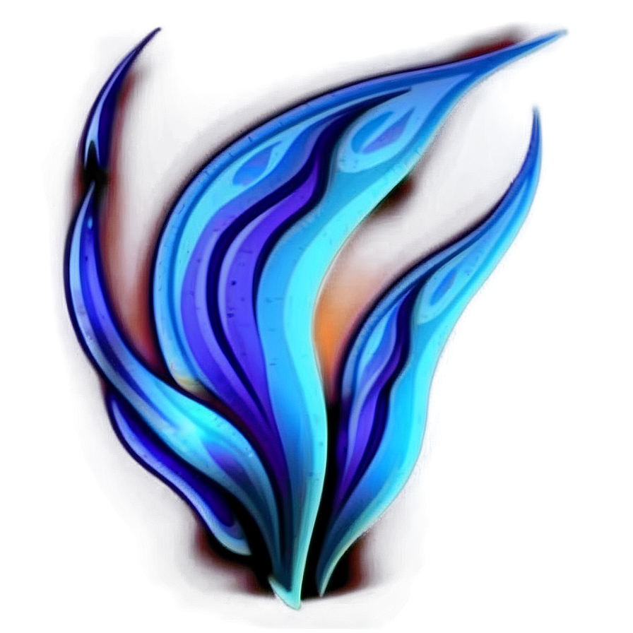 Fiery Blue Flame Background Png Ivw PNG