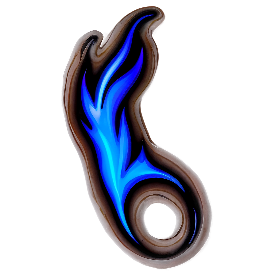 Fiery Blue Flame Background Png Kwg PNG