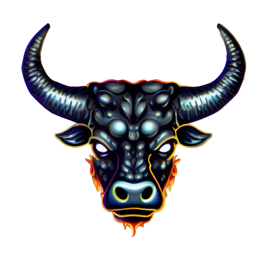 Fiery Bull Head Png Hcy53 PNG