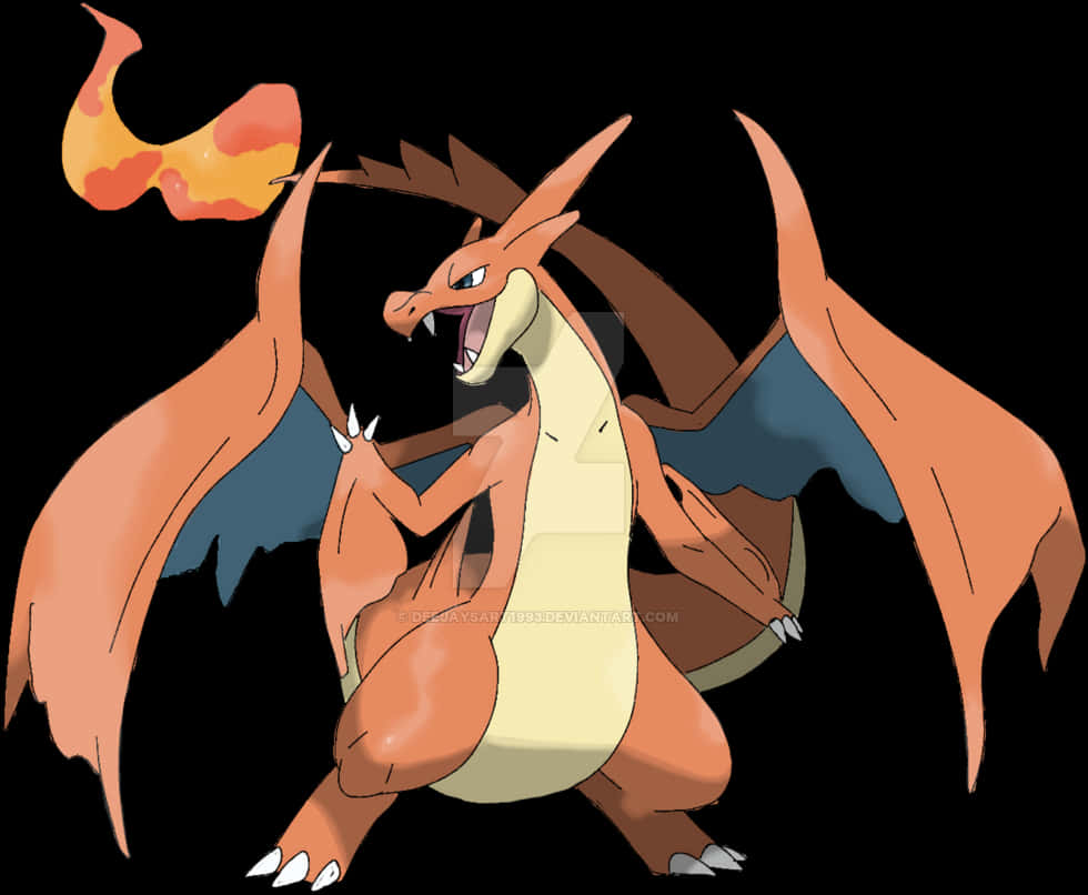 Fiery_ Charizard_ Pokemon PNG