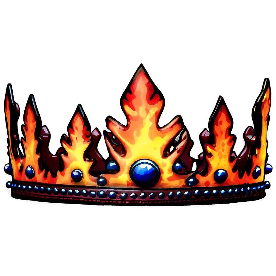 Fiery Crown Graphic Png 20 PNG