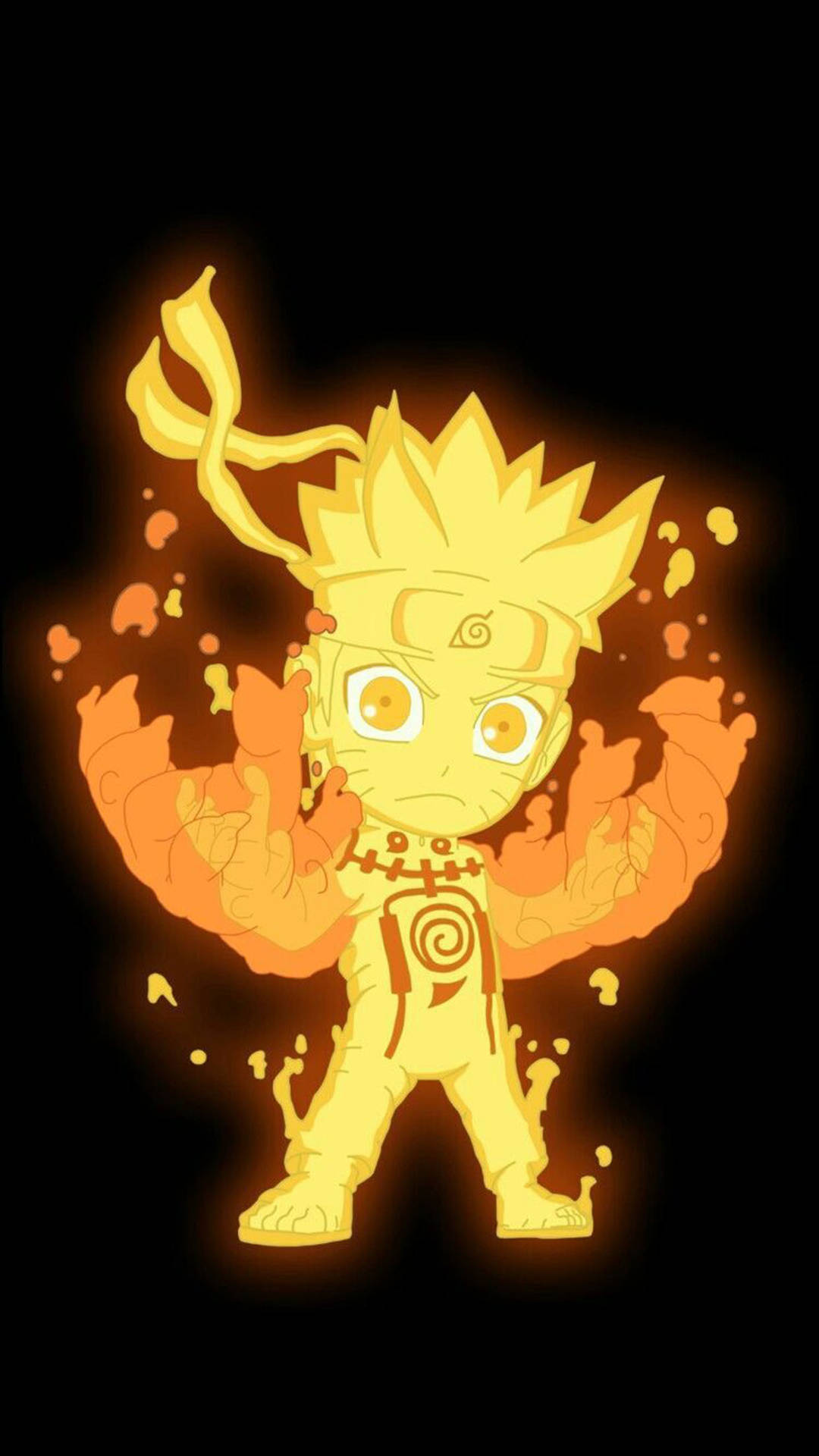 Fiery Cute Naruto Wallpaper