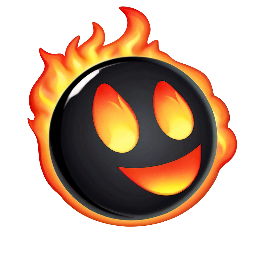 Fiery Emoji Expression Png 41 PNG