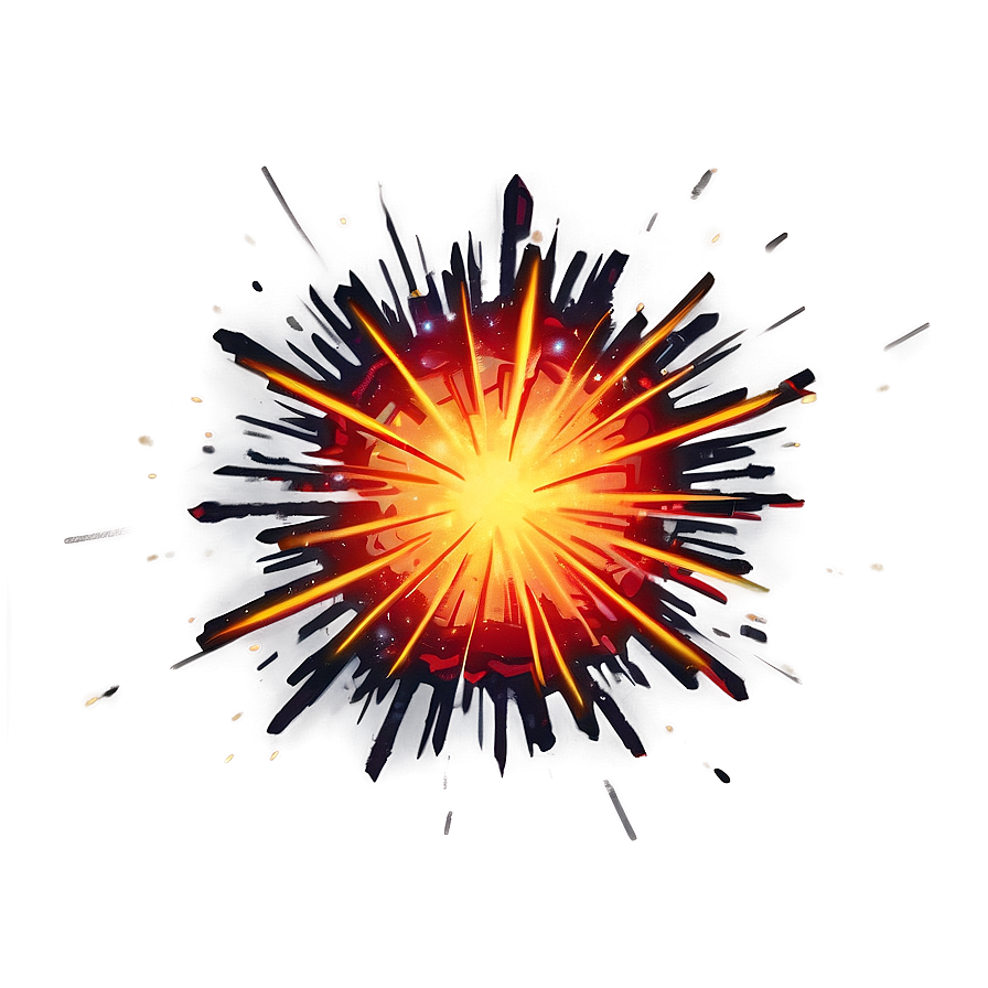 Fiery Explosion Design Png Teb9 PNG
