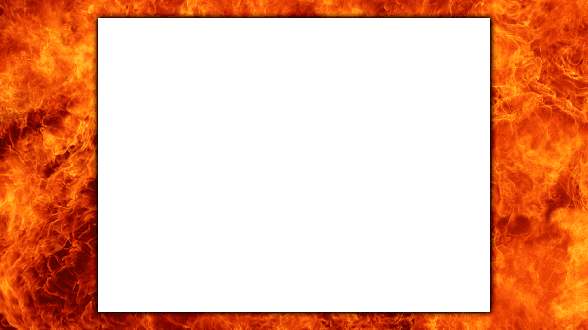 Fiery Frame Background PNG