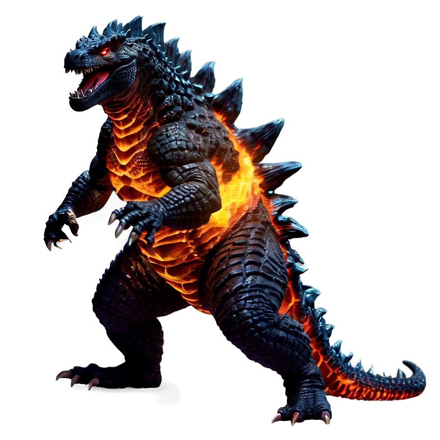 Download Fiery Godzilla Png Pvy84 | Wallpapers.com