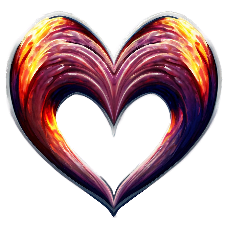 Fiery Heart Clipart Passion Png 80 PNG