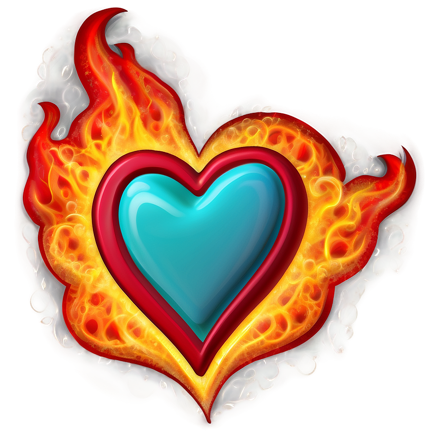 Fiery Hearts Png 41 PNG