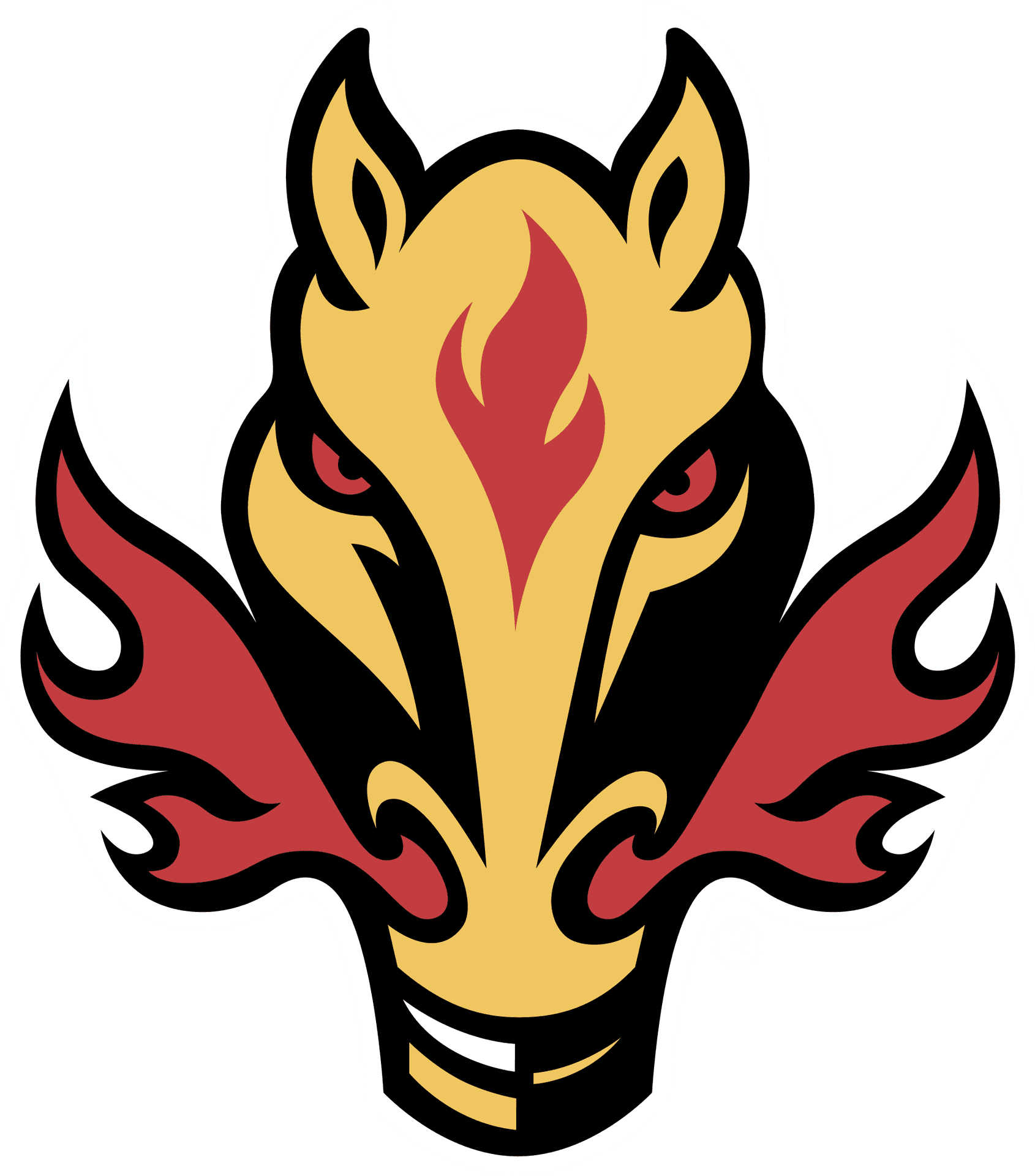 Fiery Horse Logo Graphic PNG