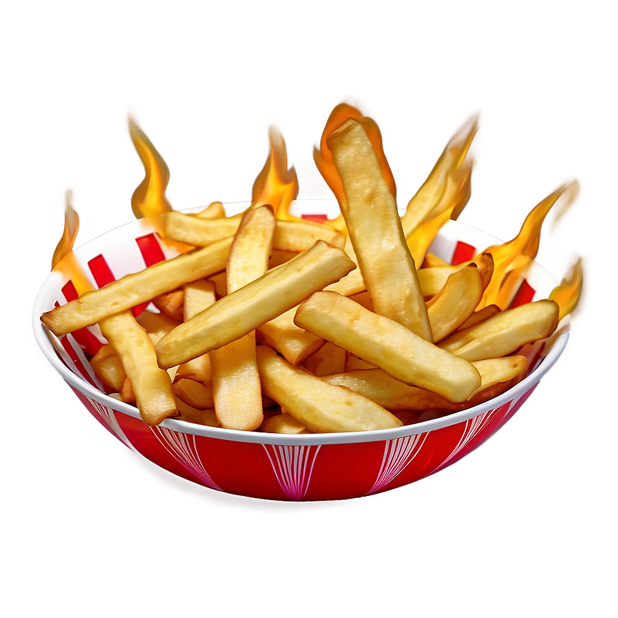 Fiery Hot Chips Png 05242024 PNG