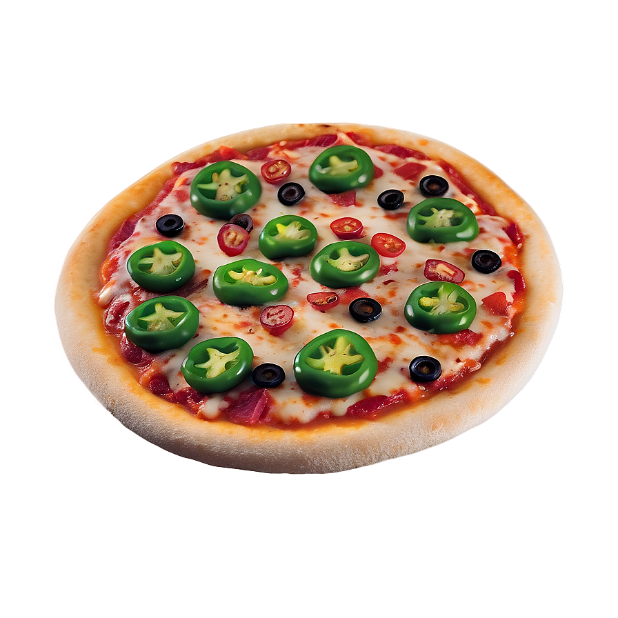 Fiery Jalapeño Pizza Png Yvy81 PNG