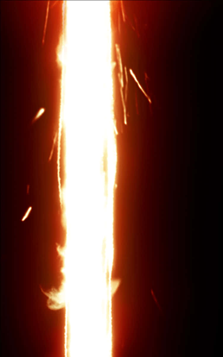 Fiery Lightsaber Illusion PNG
