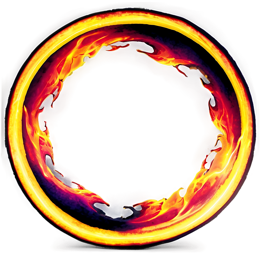 Fiery Loop Circle Png 06272024 PNG