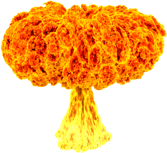 Mushroom Cloud Explosion PNG