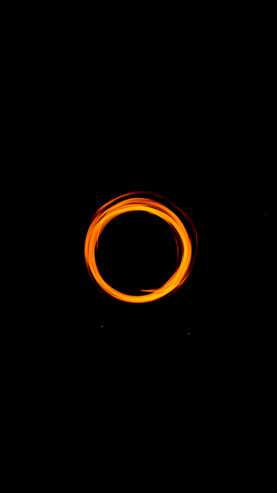 Fiery Orange Circle
