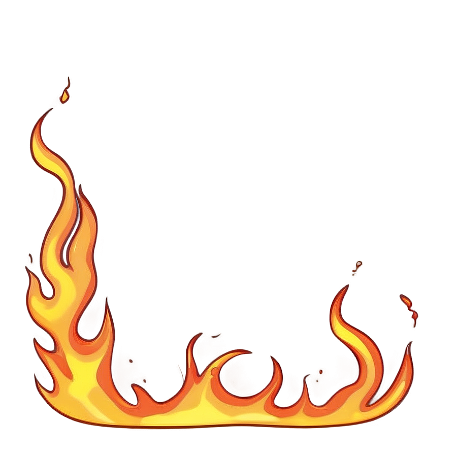 Fiery Outline Border Png 69 PNG