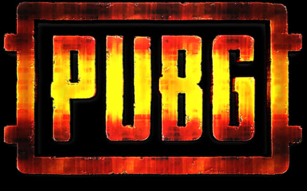 Fiery P U B G Logo PNG