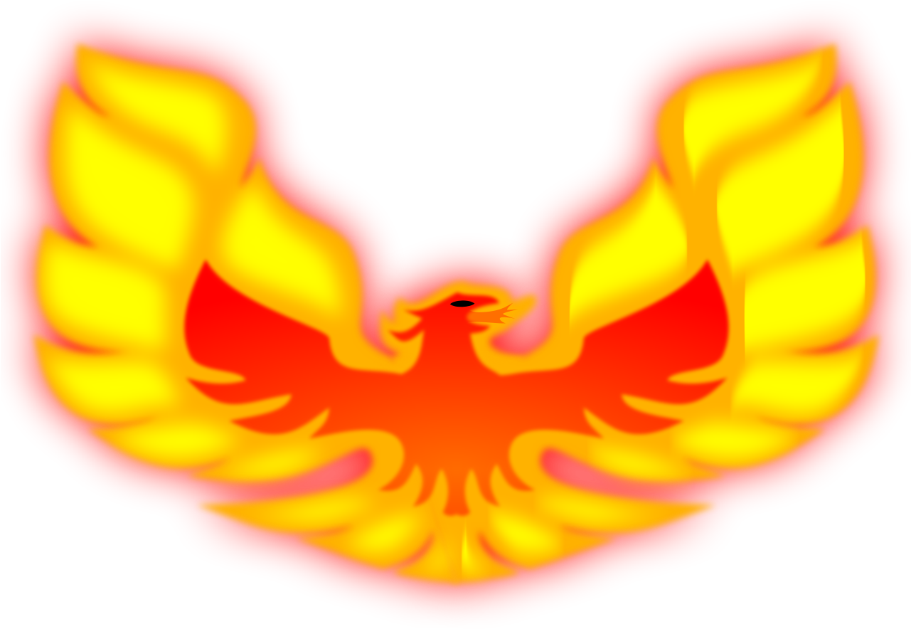 Fiery Phoenix Artwork PNG