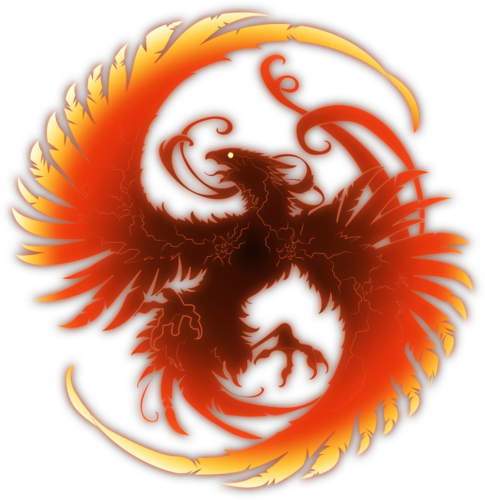 Fiery Phoenix Artwork PNG