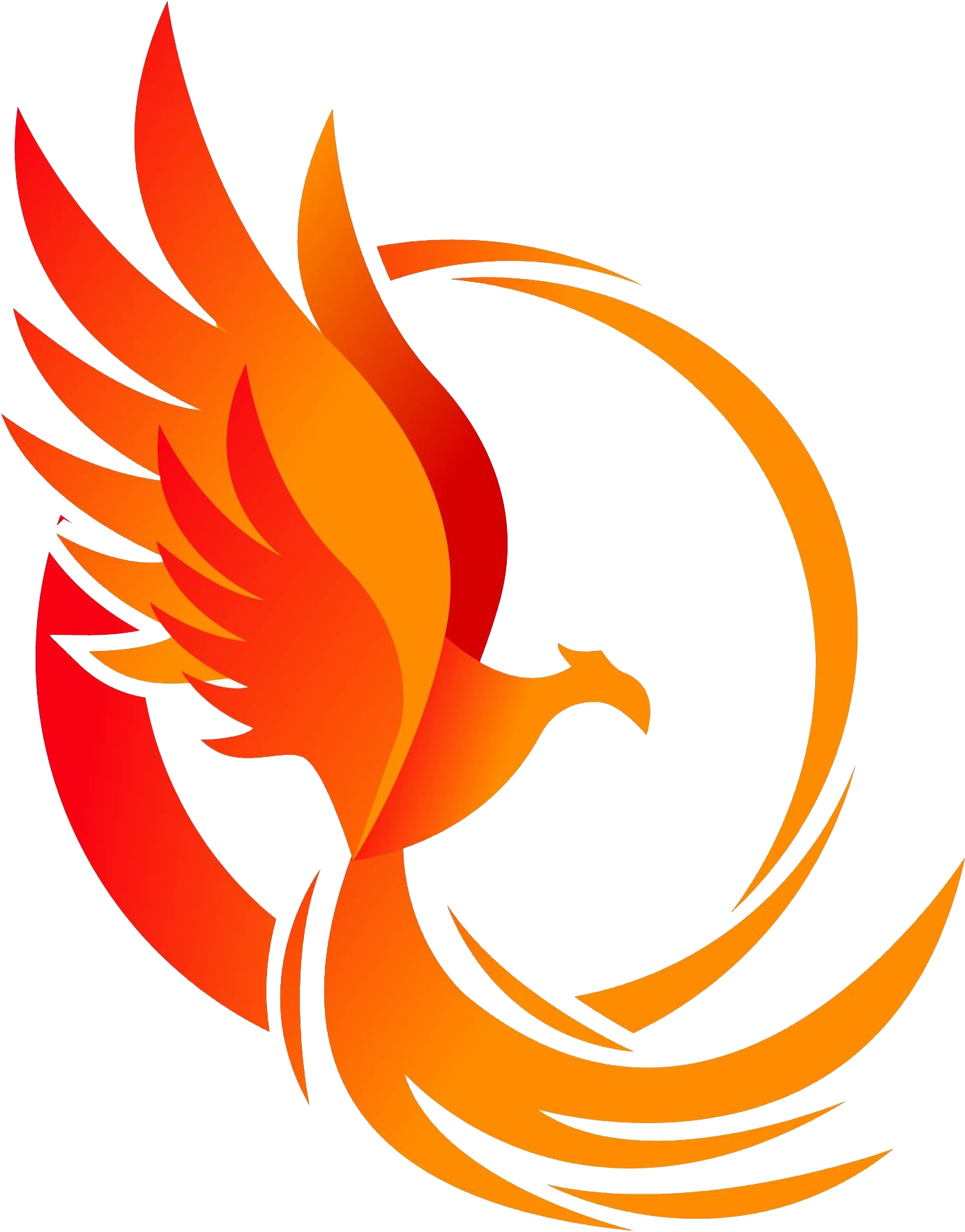 Fiery Phoenix Graphic PNG