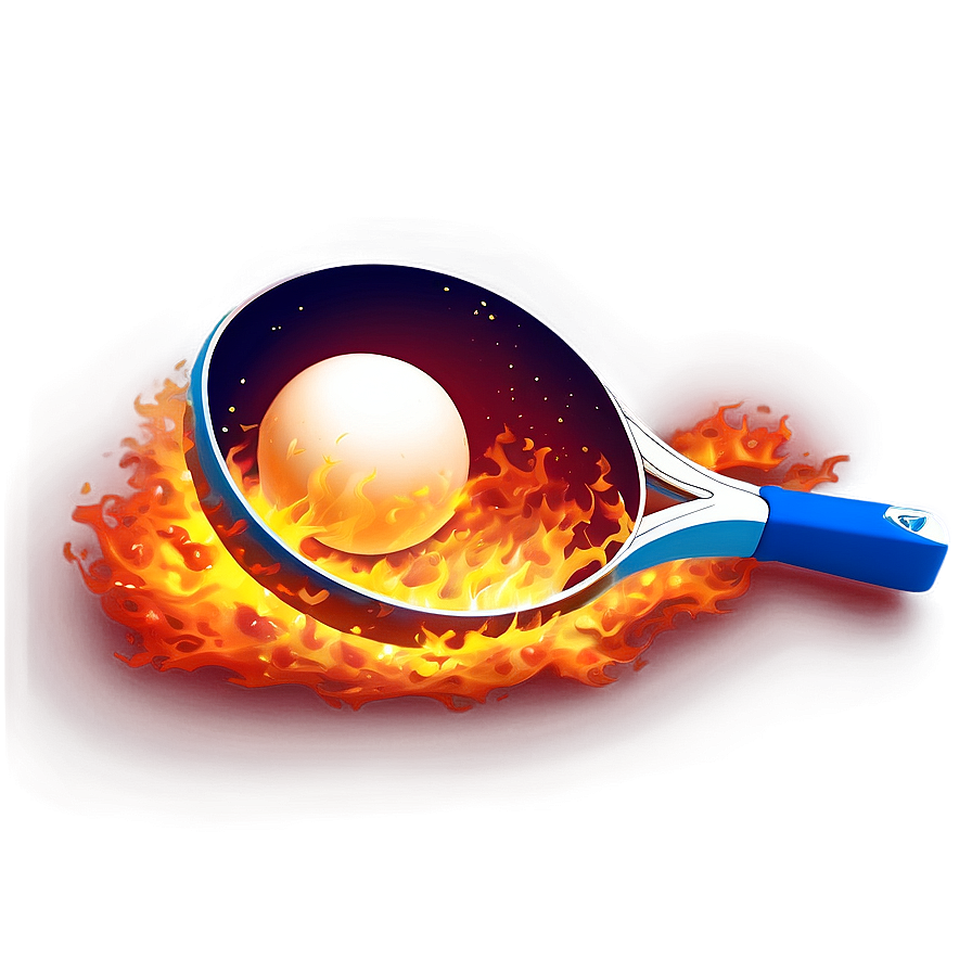 Fiery Ping Pong Ball Effect Png Fmb PNG