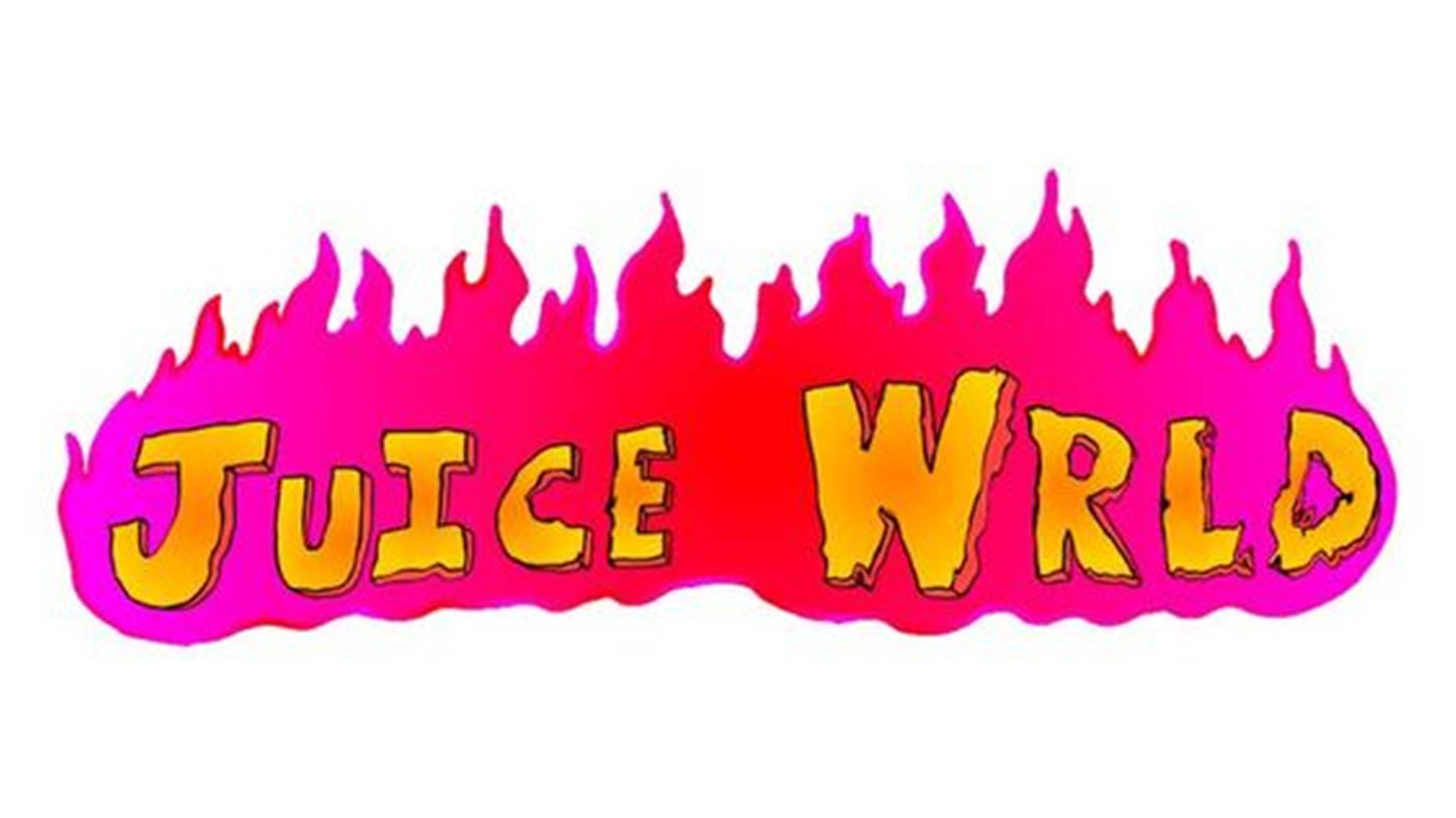 Fiery Pink Juice WRLD Logo Wallpaper