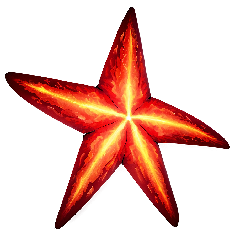 Fiery Red Star Png 27 PNG