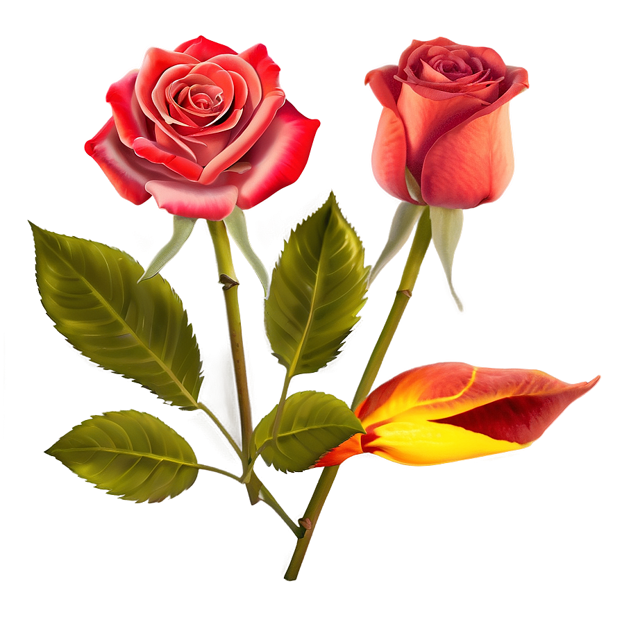 Fiery Rose Png Iat PNG