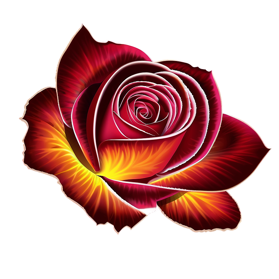 Fiery Rose Png Lxy60 PNG