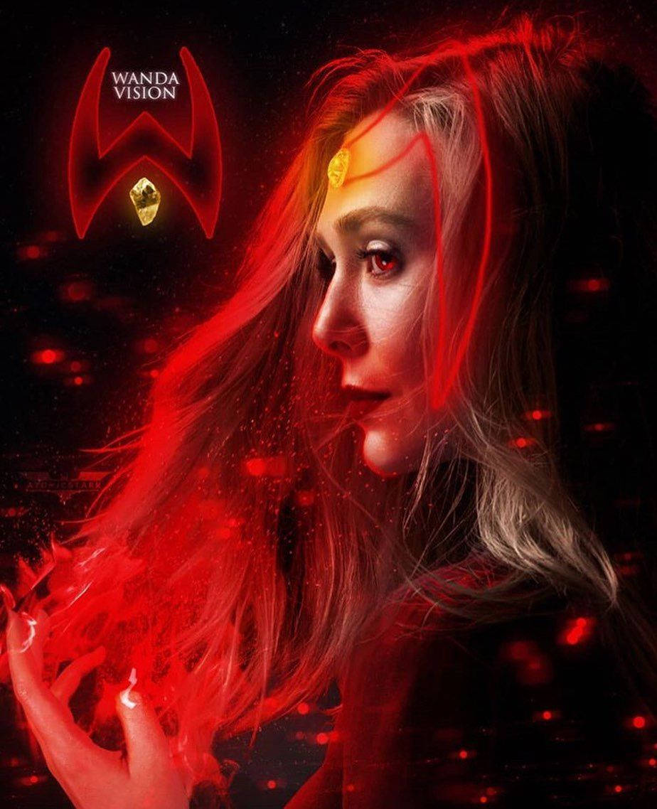 Fiery Scarlet Witch In Wandavision