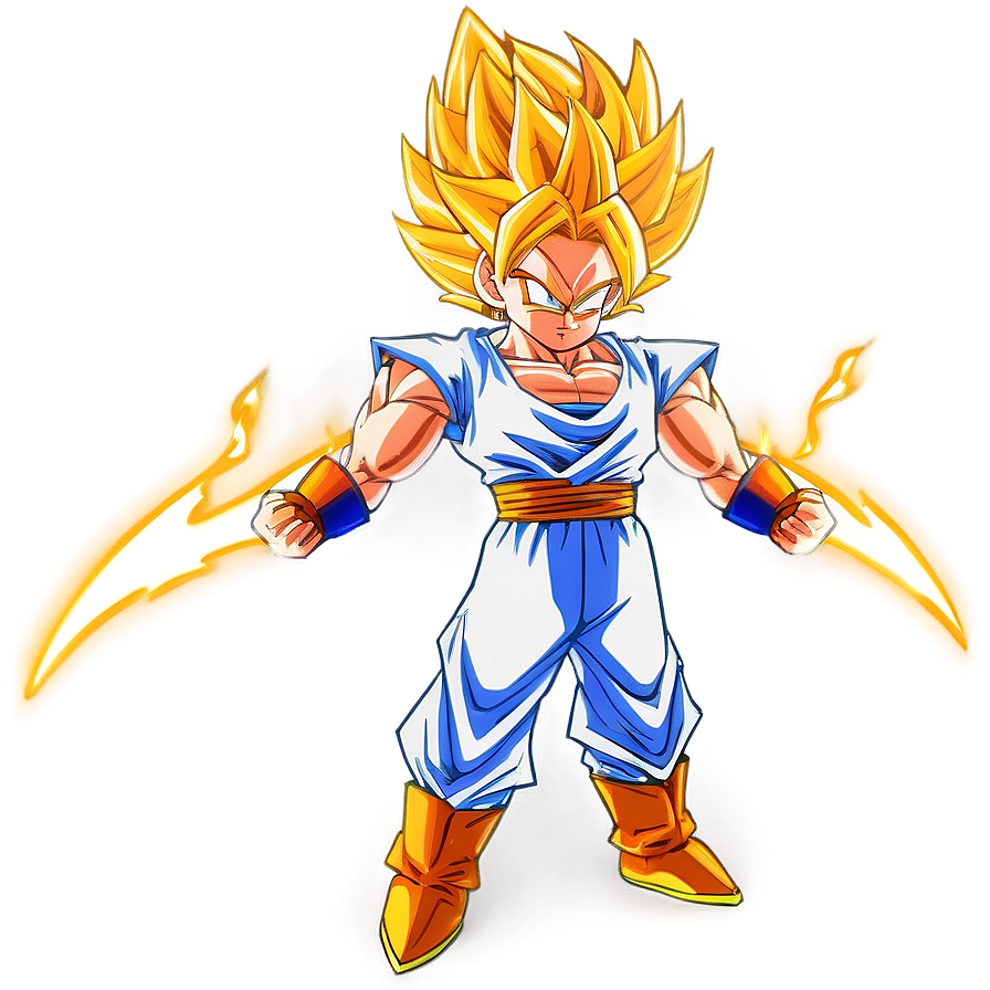 Fiery Super Saiyan Hair Png Ulr13 PNG