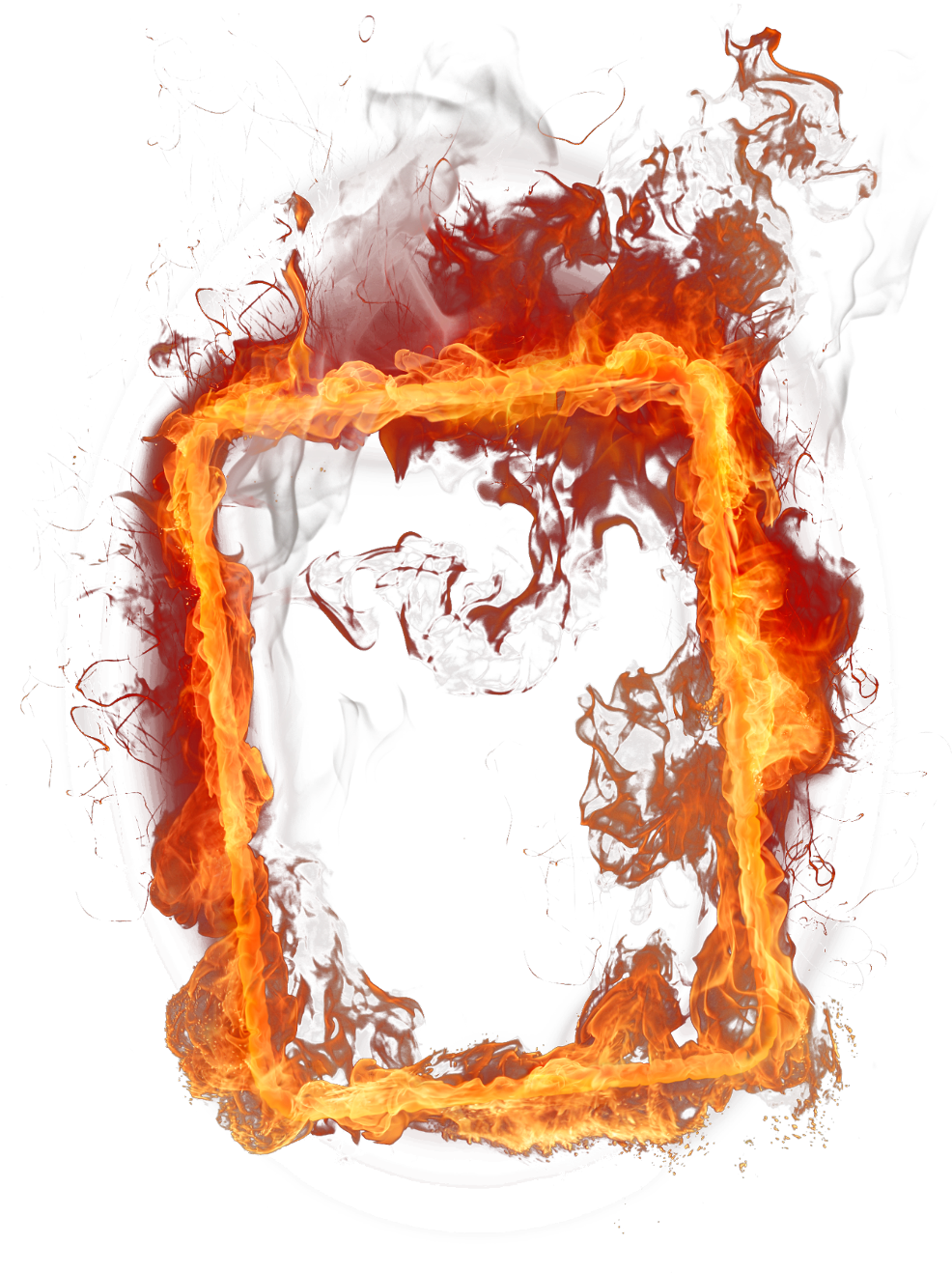 Fiery_ Letter_ D_ Illustration PNG