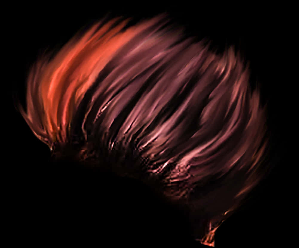 Fiery_ Red_ Hair_ Flowing_in_ Darkness.jpg PNG