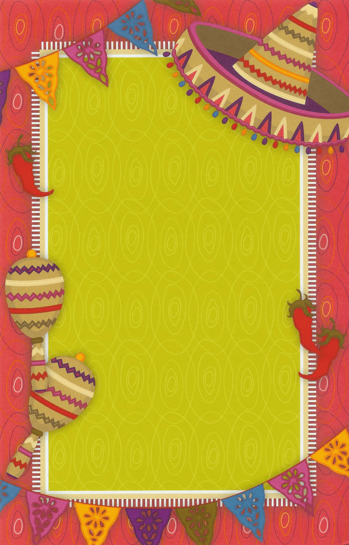 Fiesta Mexican Theme Portrait Background