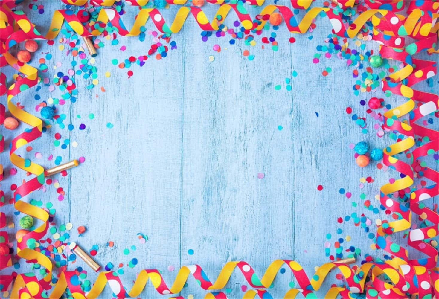 Fiesta Colorful Party Poppers Background