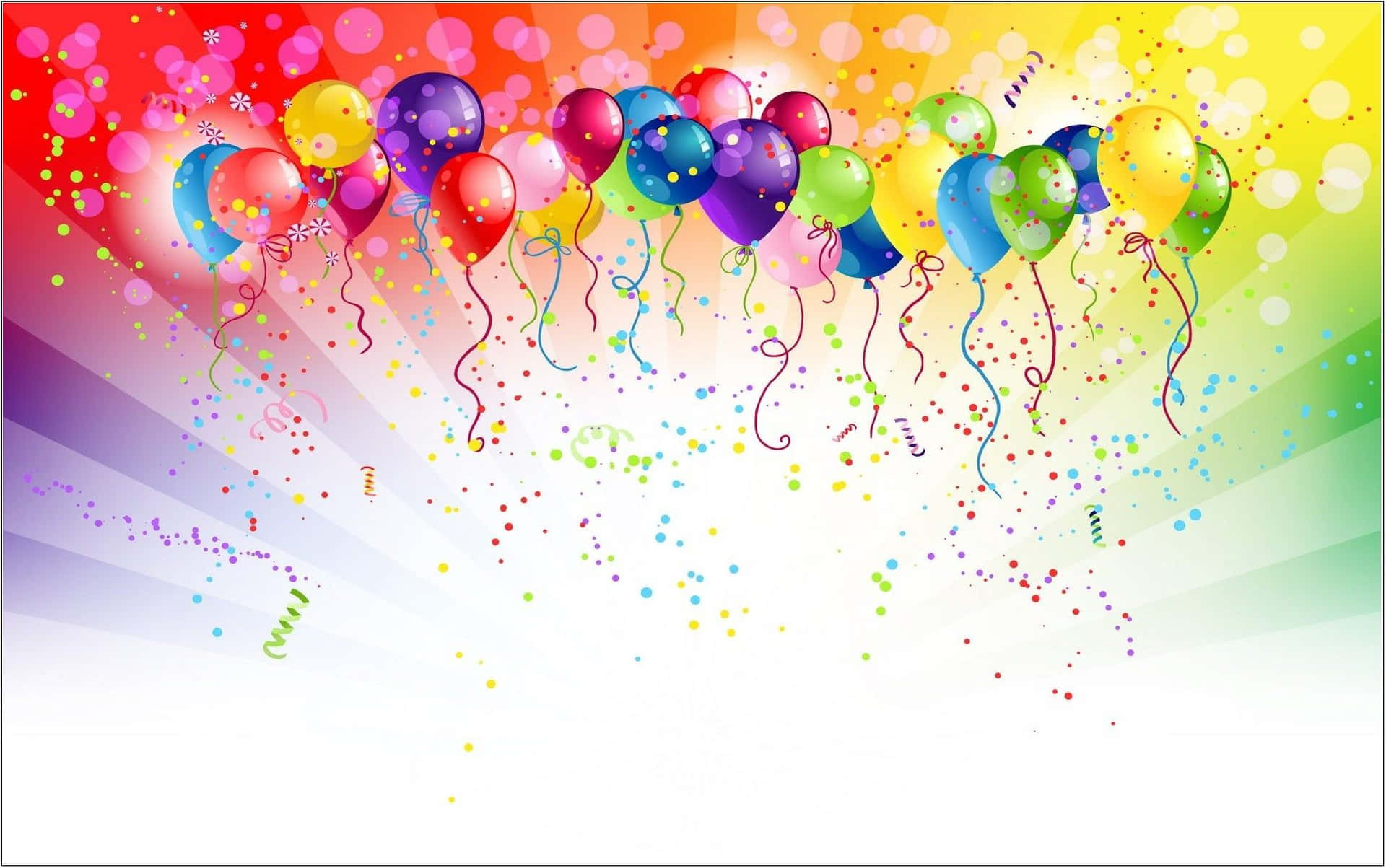 Fiesta Colorful Balloons Party Background