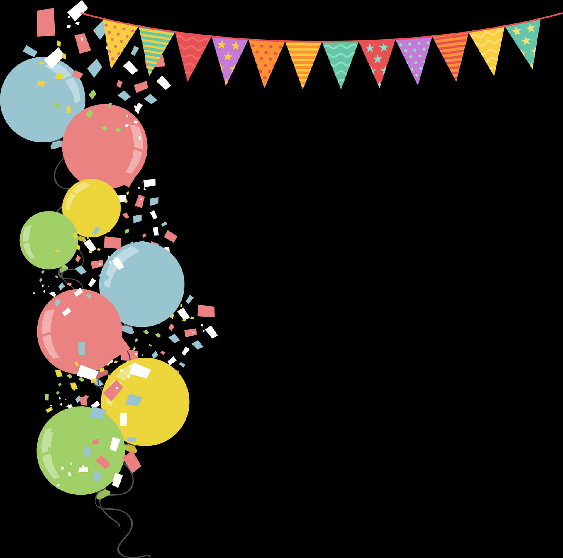 Fiesta Birthday Pastel Theme Background